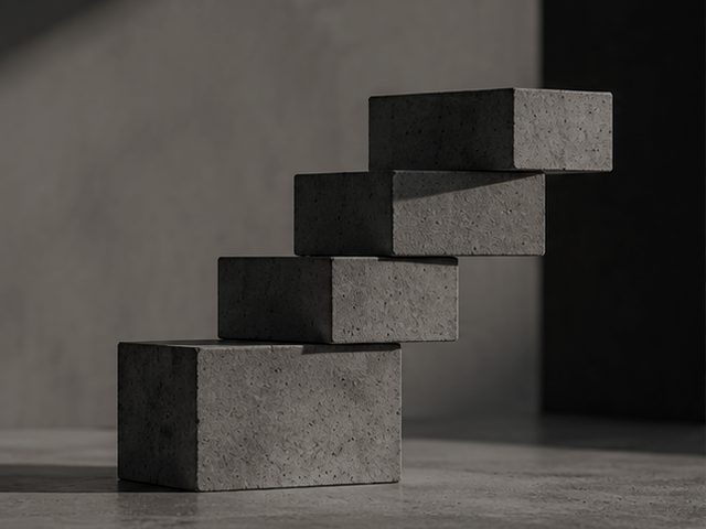 Bloques de concreto ascendentes